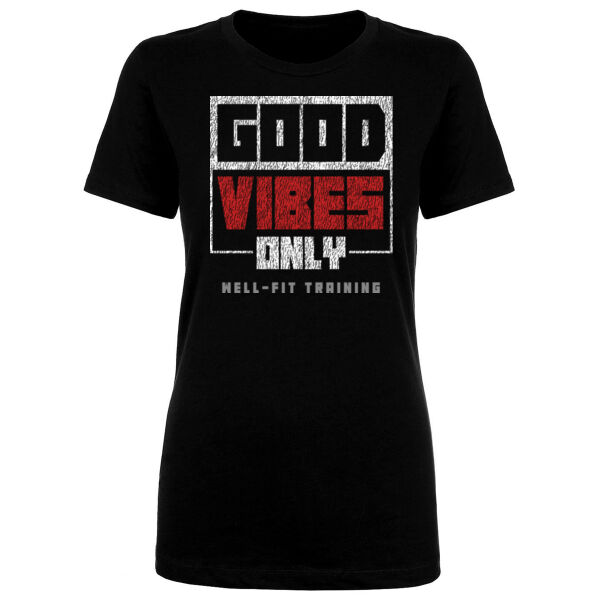 GOOD VIBES ONLY - WOMEN'S FITTED T-SHIRT Thumbnail